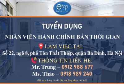 TUYỂN DỤNG NHÂN VIÊN HÀNH CHÍNH